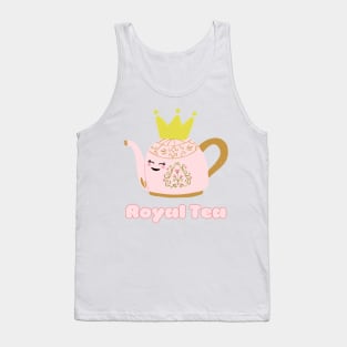 Royal Tea Kawaii Teapot with Crown Tank Top